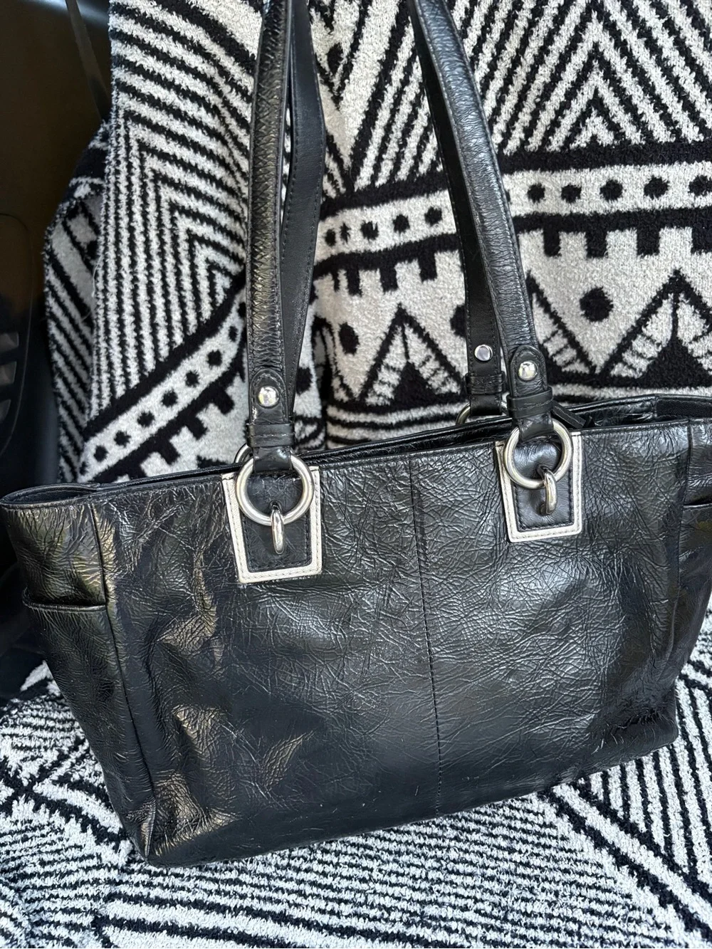 Coach tote featuring